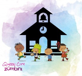 Zumbini characters at a school